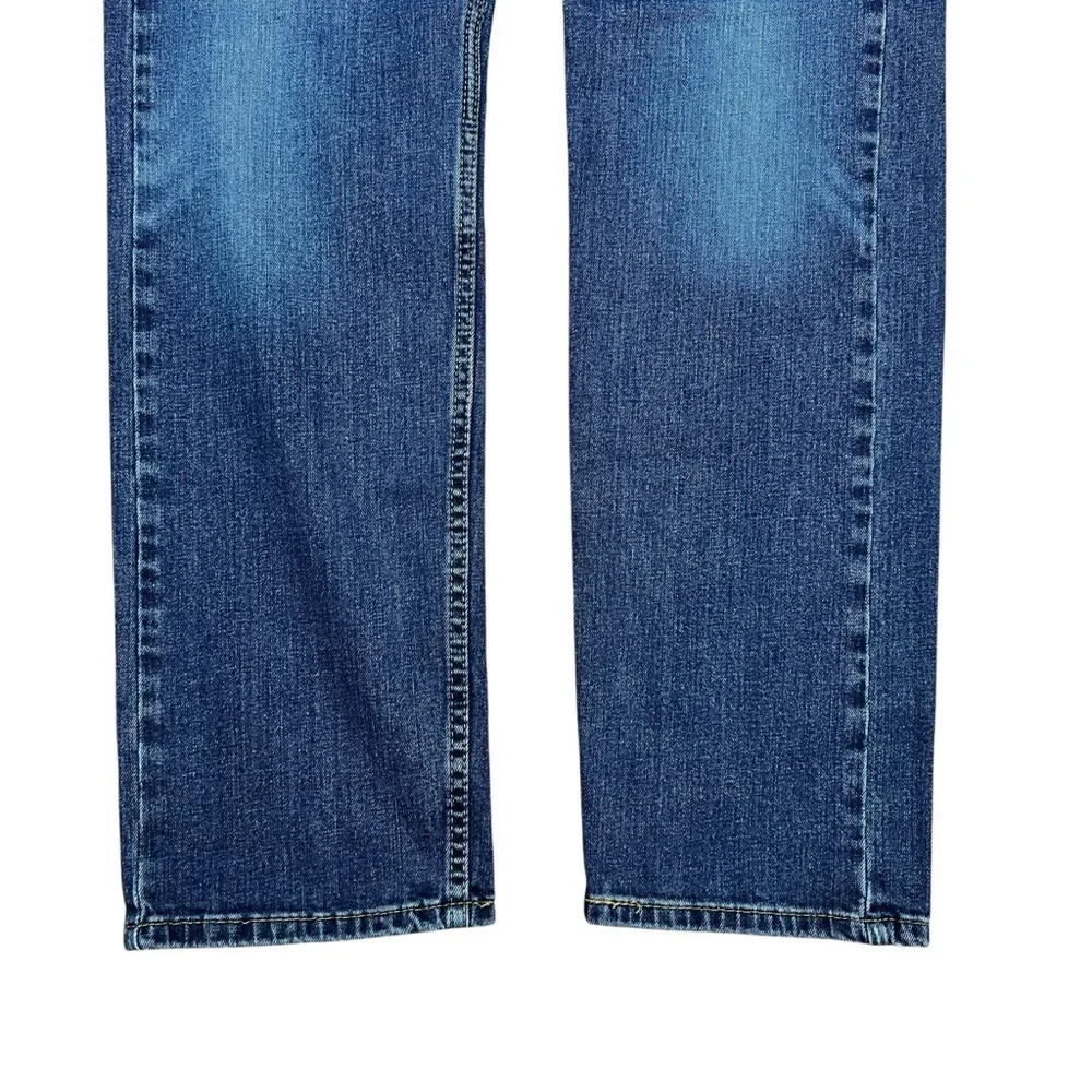 Levi's 505 Jeans Mens 34x32 Blue Medium Wash Straight Leg Zip Fly‎ Cotton Denim
